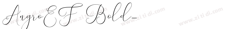 AngroEF Bold字体转换